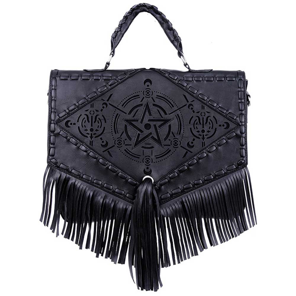 Restyle - Boho Witch satchel Schultertasche - Schwarz